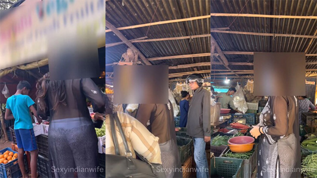 SexyIndianWife Dare In Crowded – Veg Market Hotel Room MMS Viral