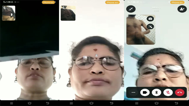 Horny Son Showing Dick And Masturbating By Doing Vc For Mom